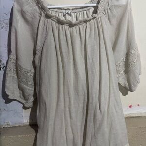 Elegant Cream Women's Top